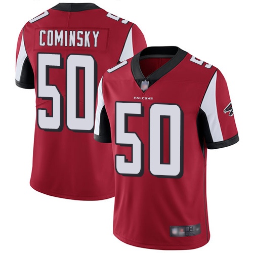 Atlanta Falcons Limited Red Men John Cominsky Home Jersey NFL Football #50 Vapor Untouchable